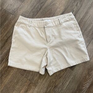 Loft Outlet Textured Khaki Shorts